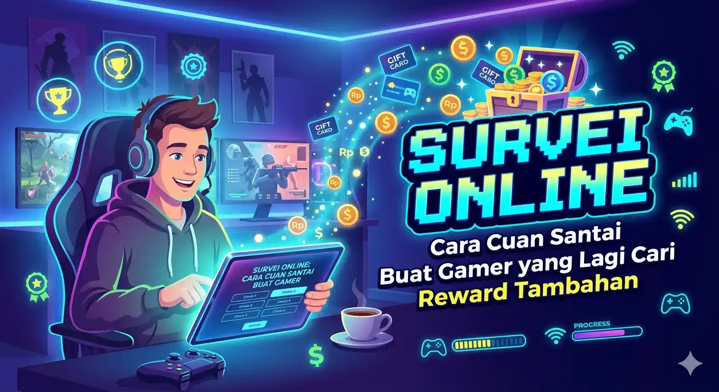 Survei Online Cara Cuan Santai Buat Gamer yang Lagi Cari Reward Tambahan